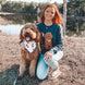 {Front} of {Navy Full-Body Custom Pet Sweater} from {Knitwise}