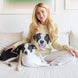 {Front of Mellow Portrait Only Custom Pet Sweater from Knitwise}