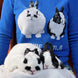 {Front} of {Blue Full-Body Custom Pet Sweater} from {Knitwise}