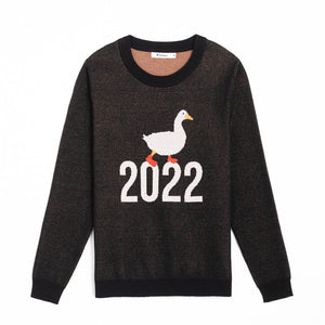 Front of Waddle into 2022 Sweater from Knitwise