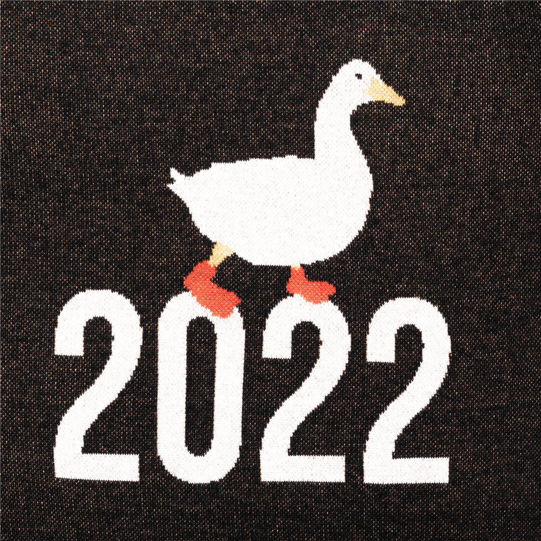{Close Up of Waddle into 2022 Sweater from Knitwise}