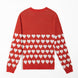 {Back} of {Red Endless Love Sweater} from {Knitwise}