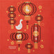 {Close Up of Wrinkle's Lantern Festival Sweater from Knitwise}