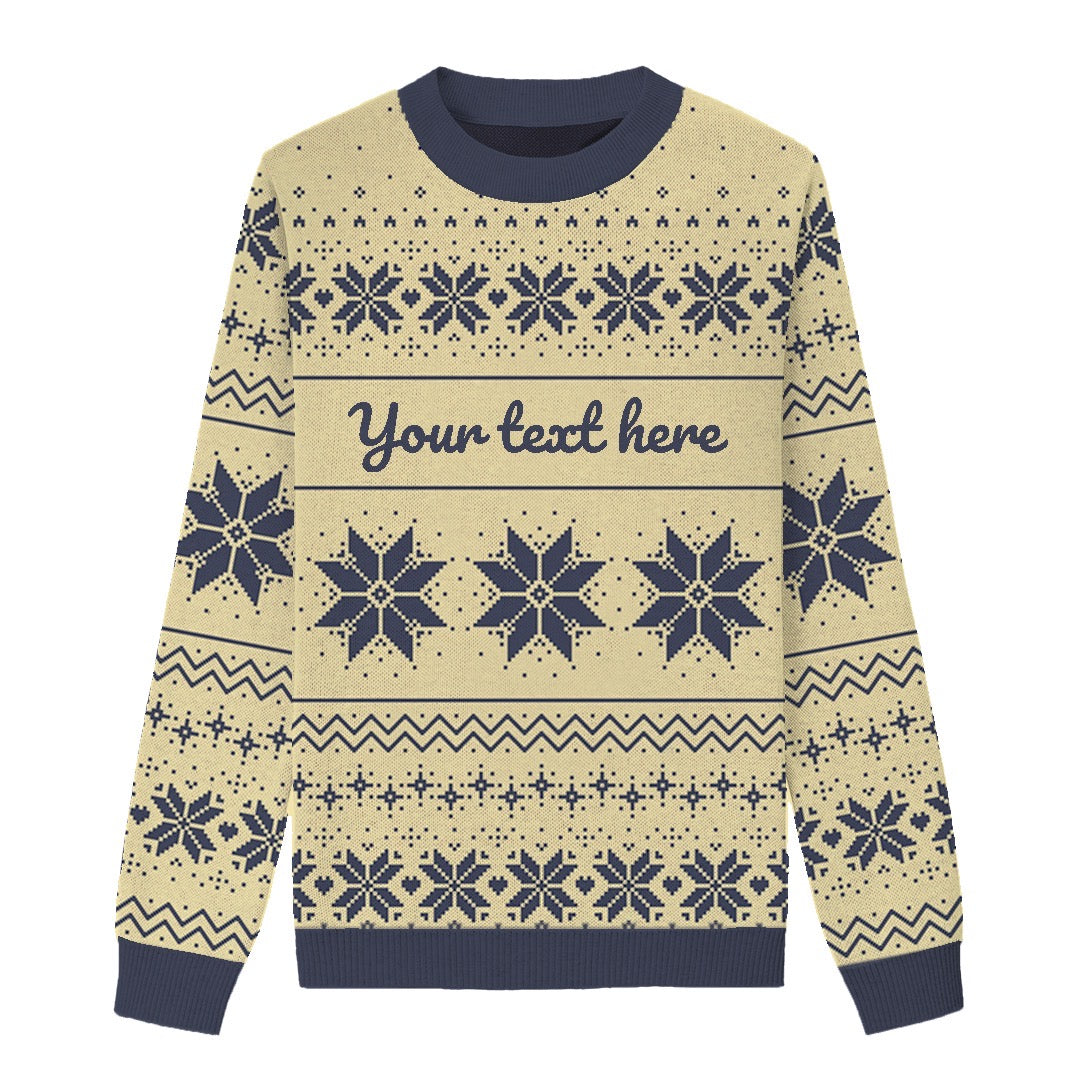 Let It Snow Custom Knit Pullover Sweater
