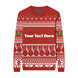 I'm Dreaming Of A Wine Christmas Custom Knit Pullover Sweater