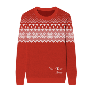Fair Isle Custom Knit Pullover Sweater