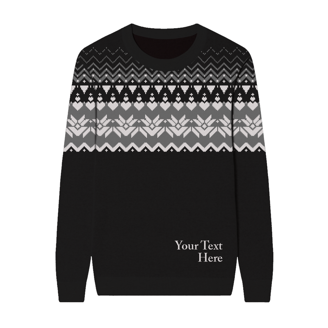 Fair Isle Custom Knit Pullover Sweater