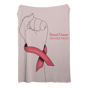FIGHT STRONG Breast Cancer Awareness Blanket