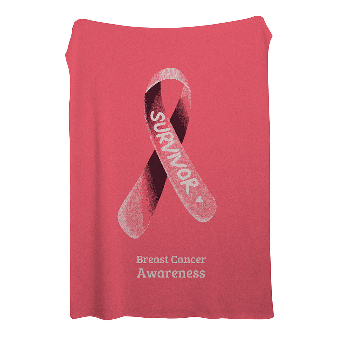 I’M A SURVIVOR Breast Cancer Awareness Blanket