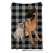 Custom Plaid Knitted Blankets
