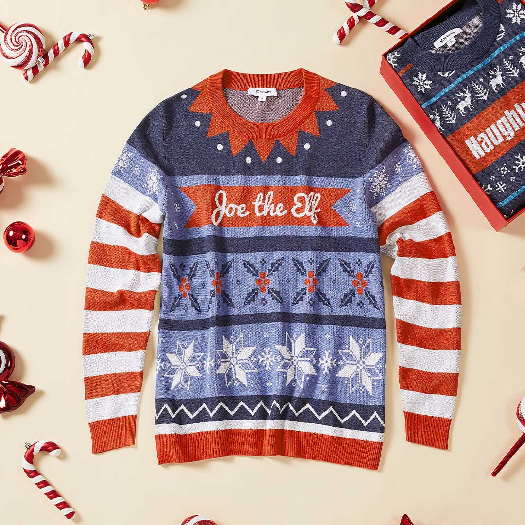 Santa’s Elf Custom Knit Pullover Sweater