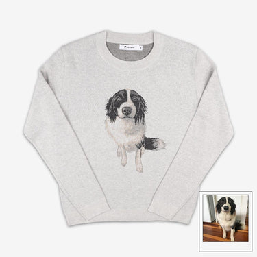 Custom Pet Sweater Full Body Custom Knit Knitwise One Pet Grass