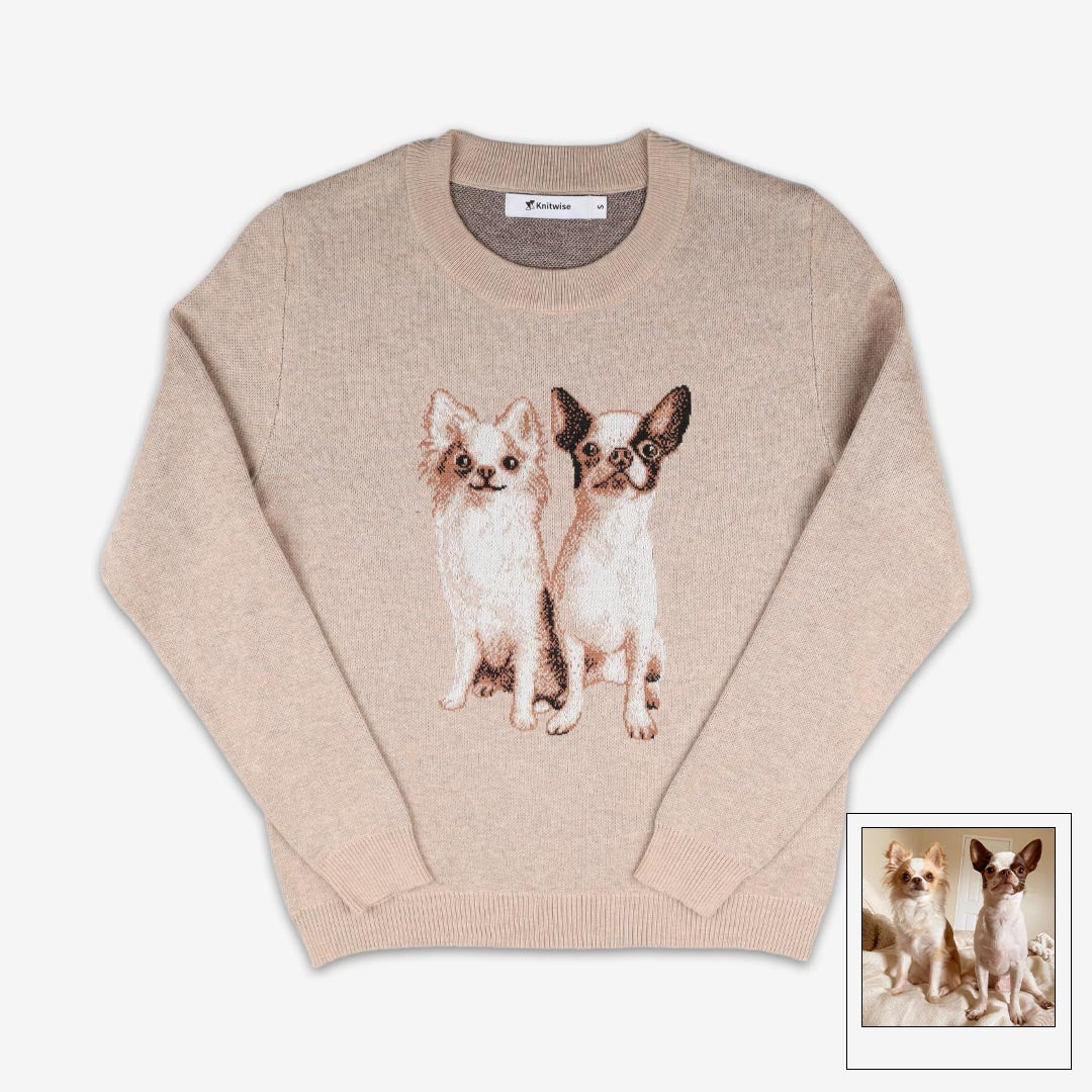 Pumba Caracal x Knitwise | Custom Pet Sweater | Knitwise Bone
