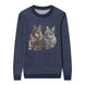 {Front} of {Navy Chubbster Nation Sweater Without Text} from {Knitwise}