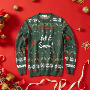 Mistletoe Jacquard Custom Knit Pullover Sweater
