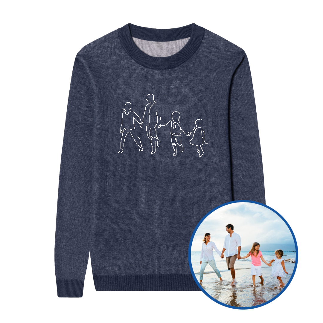 Custom Pet Line Art Sweater Personalized Knits Knitwise Knitwise custom-pet-line-art-sweater-personalized-knits-knitwise-knitwise