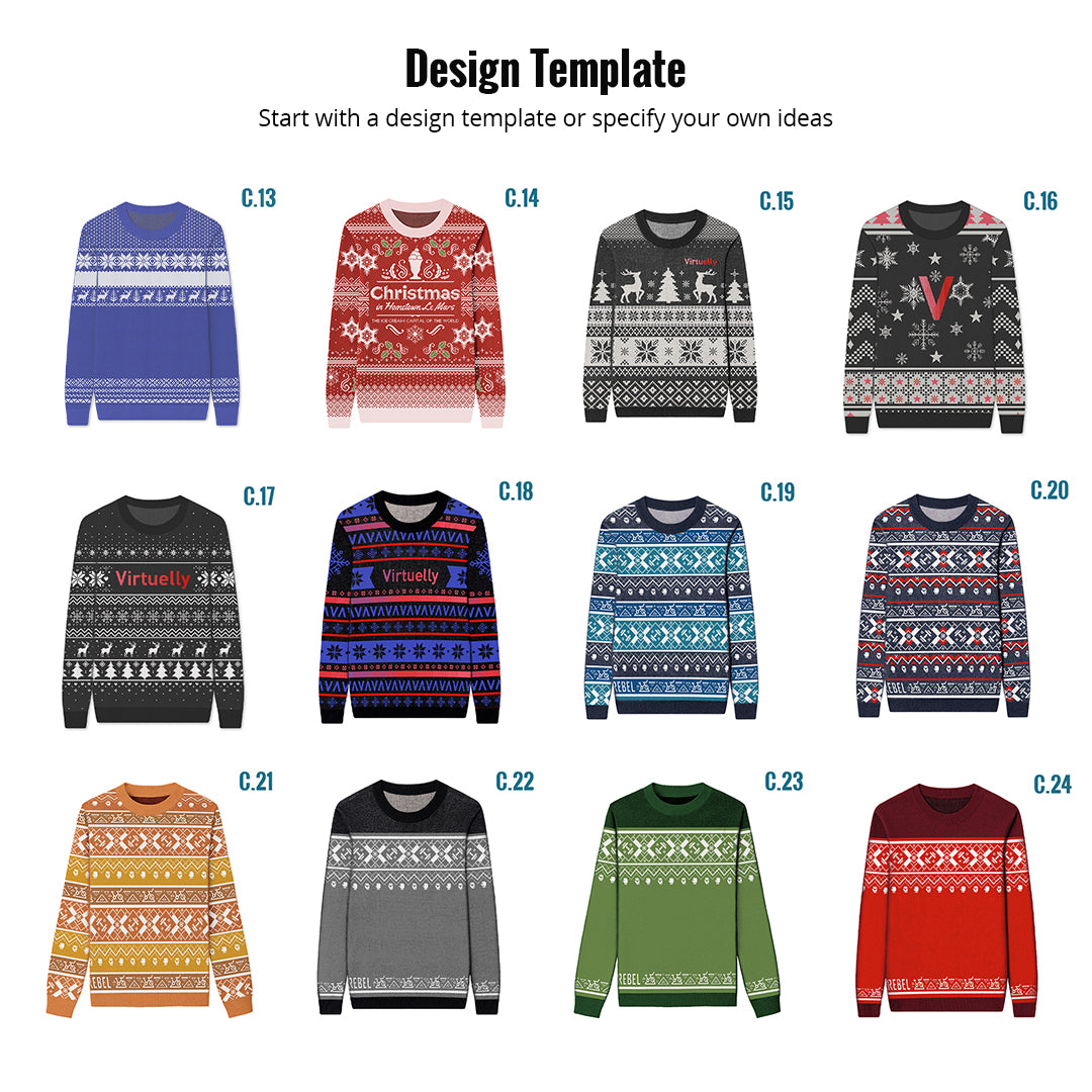 Custom Ugly Christmas Sweater Fully Knitted Knitwise Knitwise, Inc.