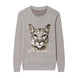 {Front} of {Chic Messi Sweater in Grey} from {Knitwise}
