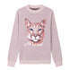 {Front} of {Chic Messi Sweater in Light Pink} from {Knitwise}