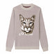 {Front} of {Chic Messi Sweater in Bone} from {Knitwise}