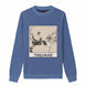 {Front} of {Denim Dad and Messi Sweater} from {Knitwise}