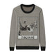 Front of Grey Dad and Messi Sweater from Knitwise