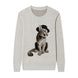 {Front of Bone Stylish Messi Sweater from Knitwise}
