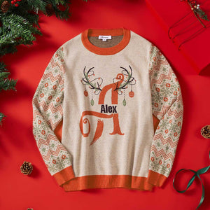 Rudolph Custom Knit Pullover Sweater