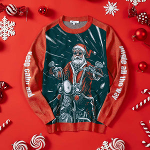 Santa’s Coming to Town Custom Knit Pullover Sweater
