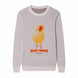 Front of Twinkie the Parrot Sweater from Knitwise